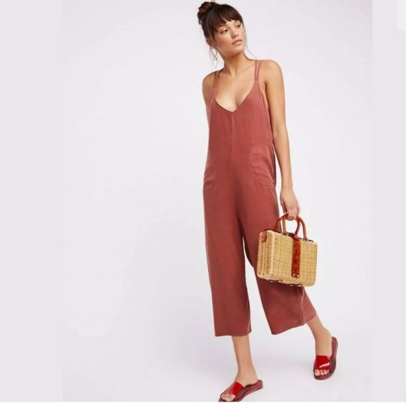Free People Pants - Free People Wide Leg Cropped Jumpsuit